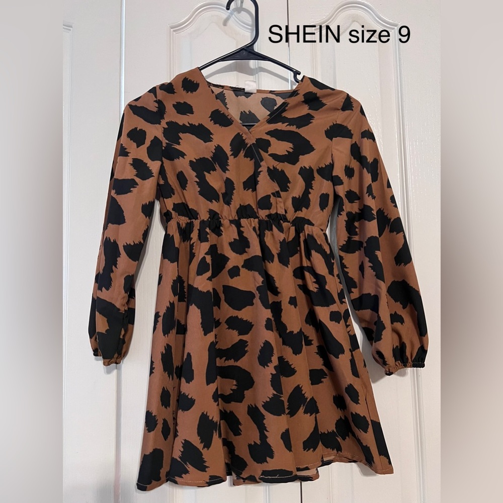 Cute SHEIN girls cheetah dress